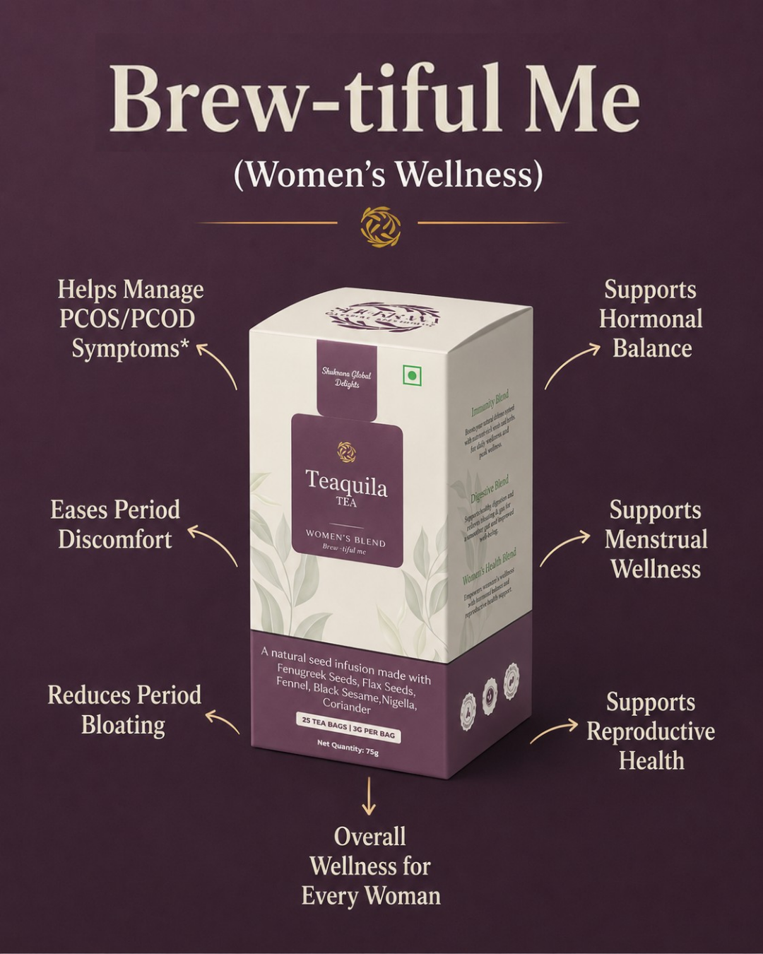 Brew-tiful Me Seed Tea for PCOS & Painful Periods
