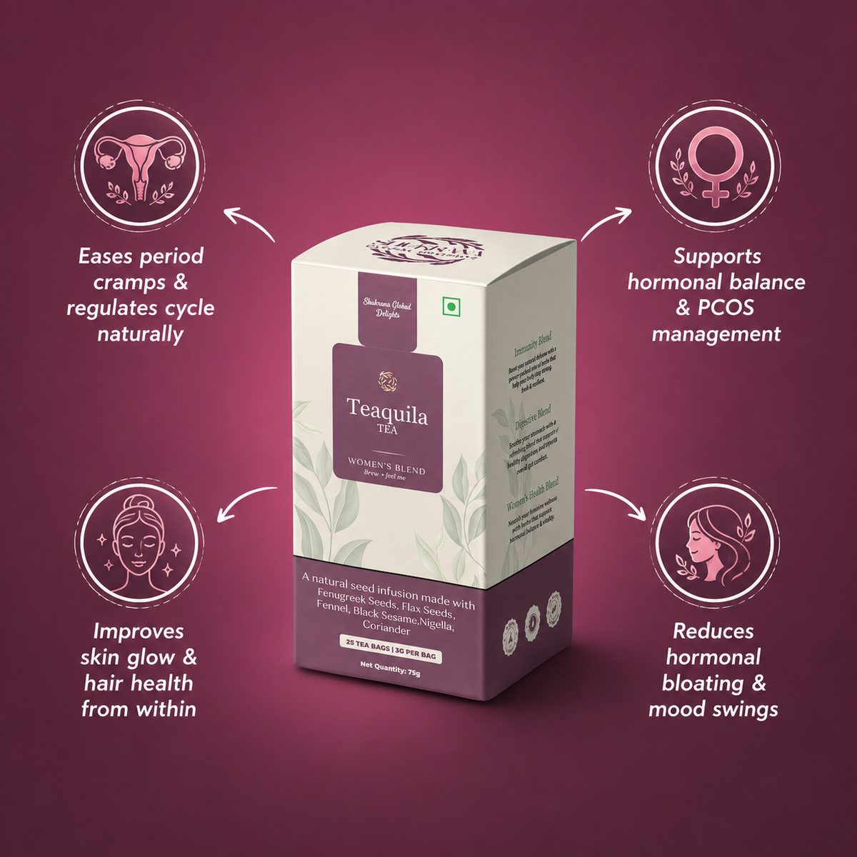 Brew-tiful Me Seed Tea for PCOS & Painful Periods