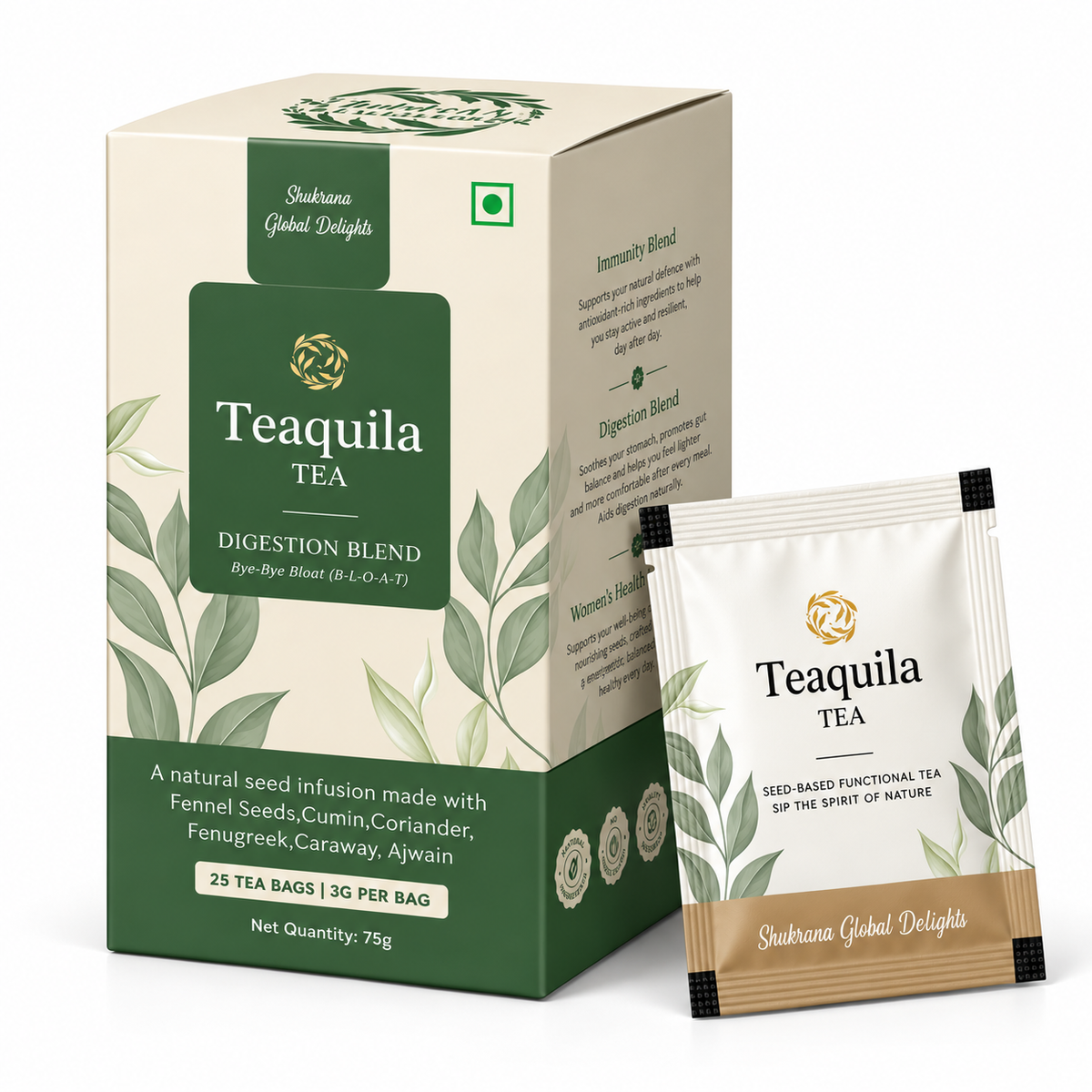 Bye Bye Bloat — Caffeine-Free Seed Tea for Bloating, Digestion & Gut Health